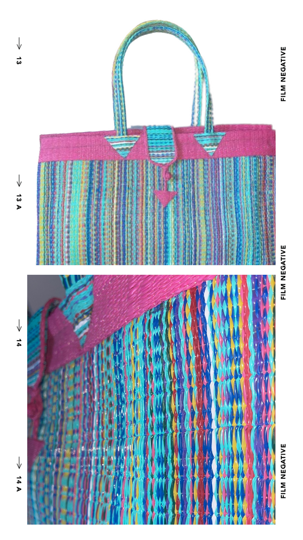 Handcrafted Malian Woven Tote Bag | The Rainbow - Monteh